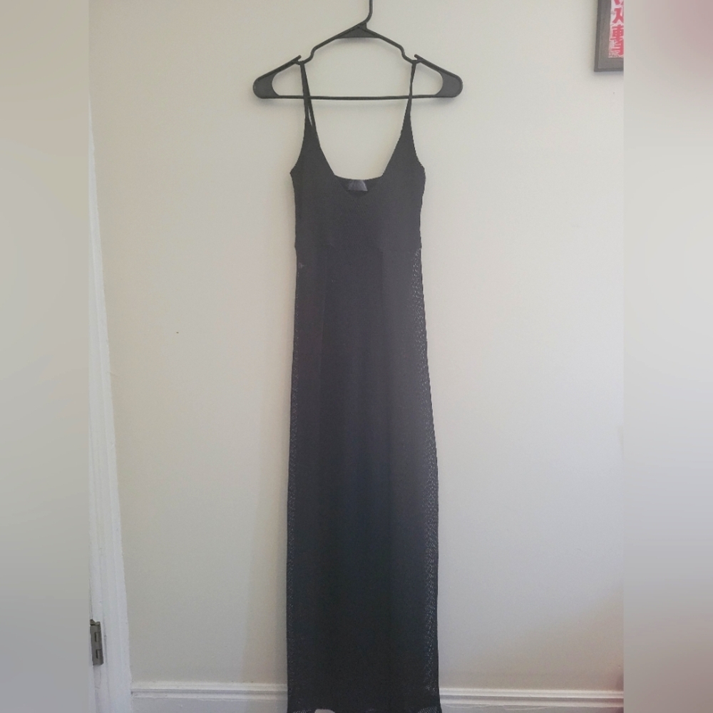 FOXBLOOD Fishnet Maxi Dress